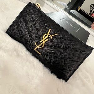 Saint Laurent Cardholder with zipper compartment